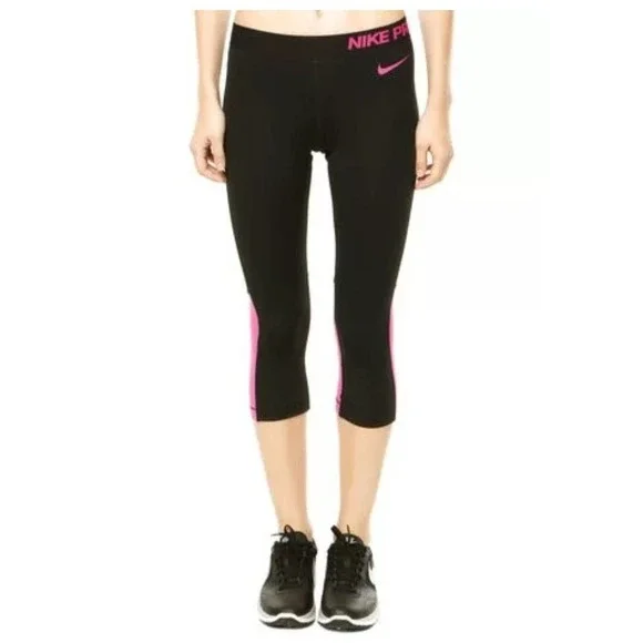 Nike Pants Jumpsuits Nike Pro Dri Fit Hypercool Black Pink